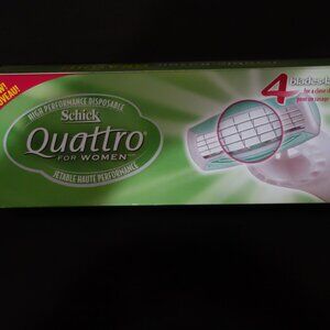 Schick Quattro for Women 4 blades for a close shave High Performance Disposable